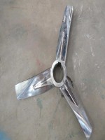 Three bladed spiral stirrer